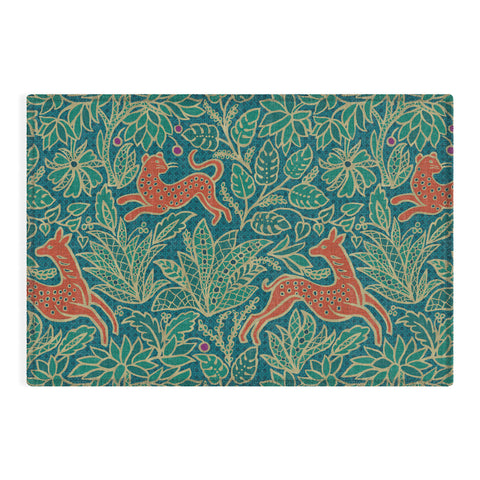 Byre Wilde Jungle Fawn and Cat Outdoor Rug