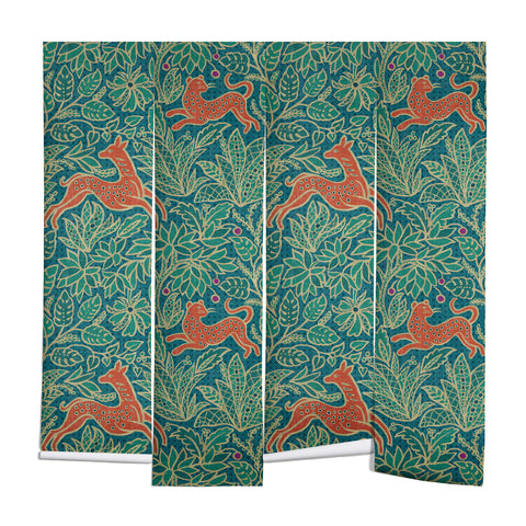 Byre Wilde Jungle Fawn and Cat Wall Mural