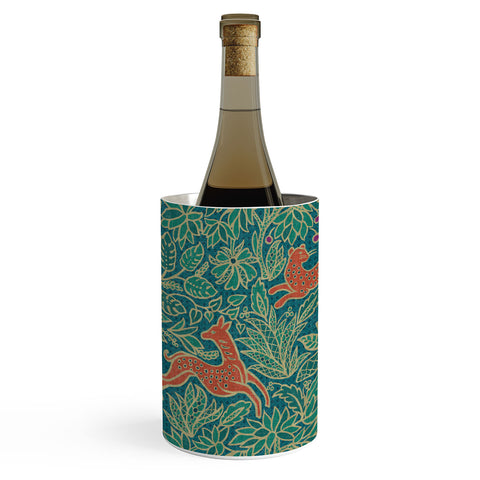 Byre Wilde Jungle Fawn and Cat Wine Chiller