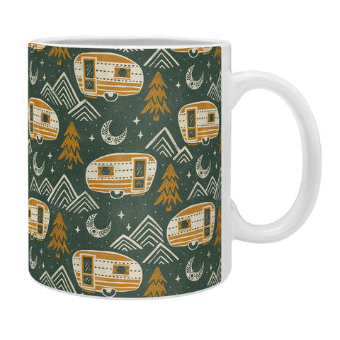 Byre Wilde Little Camper forest green Coffee Mug