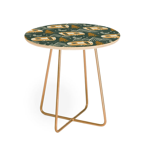 Byre Wilde Little Camper forest green Round Side Table