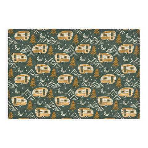 Byre Wilde Little Camper forest green Outdoor Rug