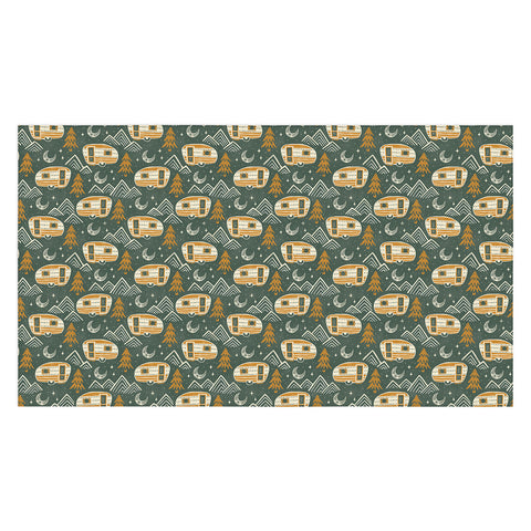 Byre Wilde Little Camper forest green Tablecloth