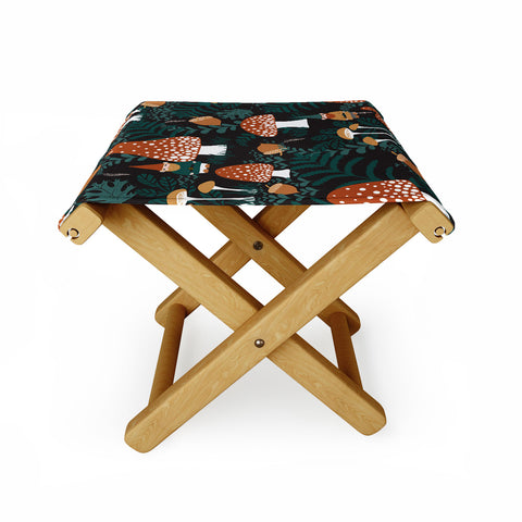 Byre Wilde Mushroom Forest Gnomes Folding Stool