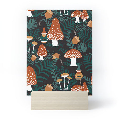 Byre Wilde Mushroom Forest Gnomes Mini Art Print