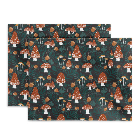 Byre Wilde Mushroom Forest Gnomes Placemat