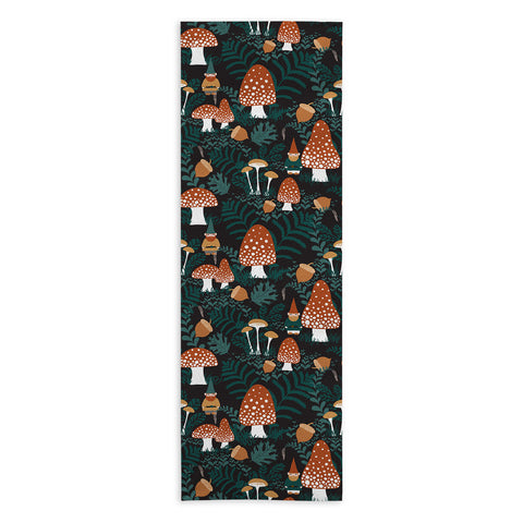 Byre Wilde Mushroom Forest Gnomes Yoga Towel