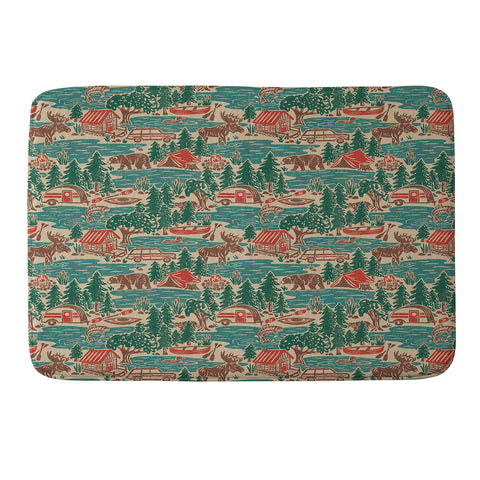 Byre Wilde North Country Summer vintage Memory Foam Bath Mat