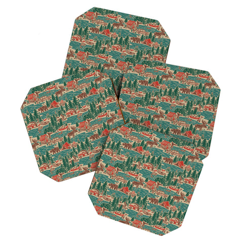 Byre Wilde North Country Summer vintage Coaster Set
