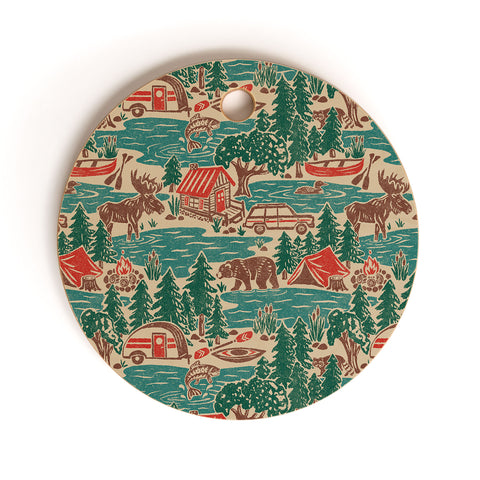 Byre Wilde North Country Summer vintage Cutting Board Round