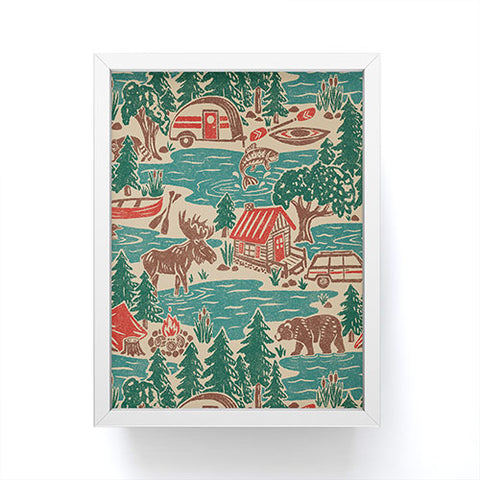 Byre Wilde North Country Summer vintage Framed Mini Art Print