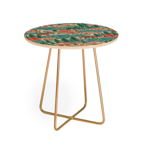 Byre Wilde North Country Summer vintage Round Side Table