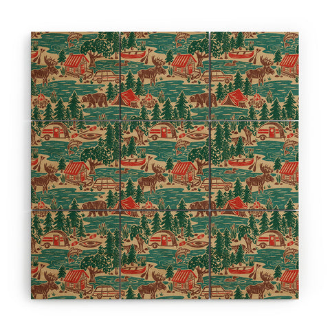 Byre Wilde North Country Summer vintage Wood Wall Mural
