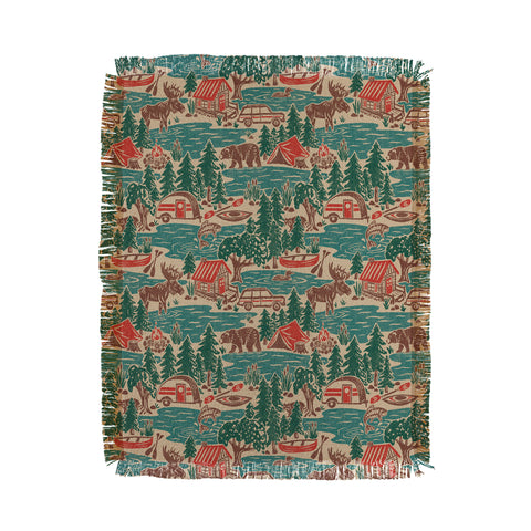Byre Wilde North Country Summer vintage Throw Blanket