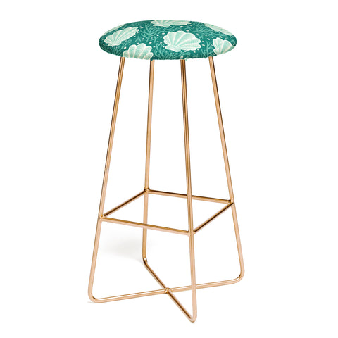 Byre Wilde Seashell sea green Bar Stool