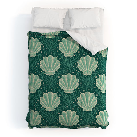 Byre Wilde Seashell sea green Comforter