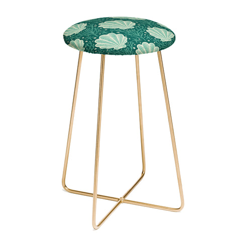 Byre Wilde Seashell sea green Counter Stool