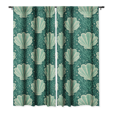Byre Wilde Seashell sea green Blackout Non Repeat