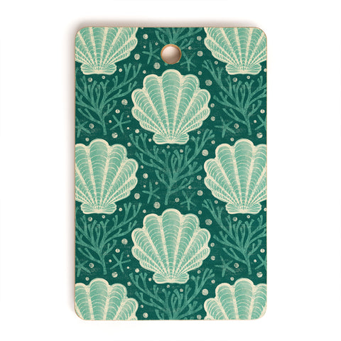 Byre Wilde Seashell sea green Cutting Board Rectangle