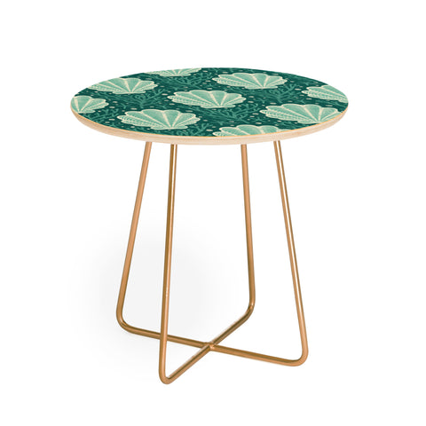 Byre Wilde Seashell sea green Round Side Table