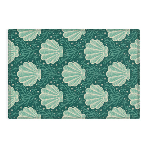 Byre Wilde Seashell sea green Outdoor Rug
