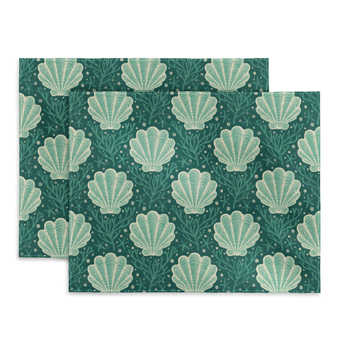 Byre Wilde Seashell sea green Placemat