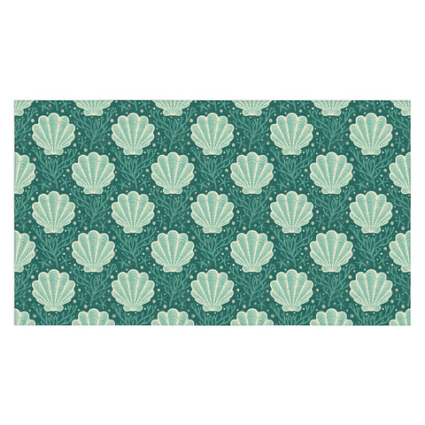 Byre Wilde Seashell sea green Tablecloth