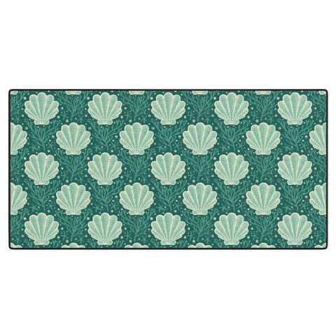 Byre Wilde Seashell sea green Desk Mat