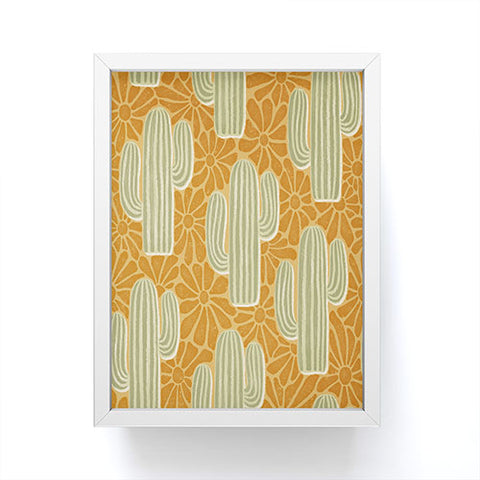 Byre Wilde Sonora gold and sage Framed Mini Art Print