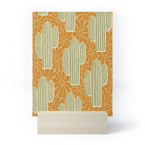 Byre Wilde Sonora gold and sage Mini Art Print