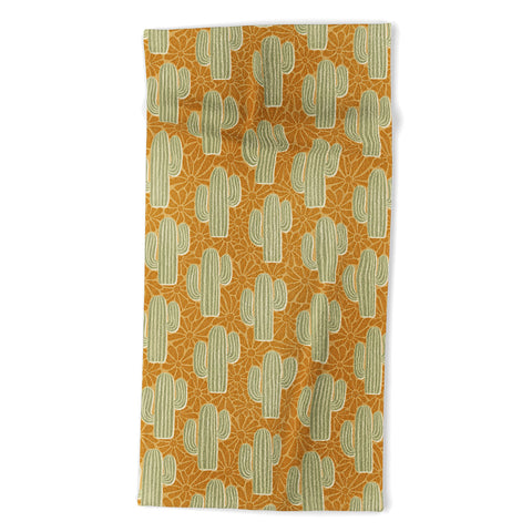 Byre Wilde Sonora gold and sage Beach Towel