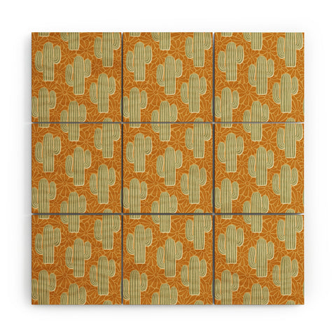 Byre Wilde Sonora gold and sage Wood Wall Mural