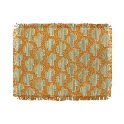 Byre Wilde Sonora gold and sage Throw Blanket