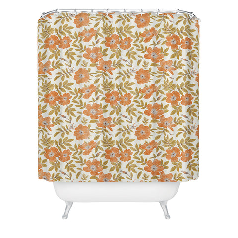 Byre Wilde Wild Mountain Roses vintage Shower Curtain