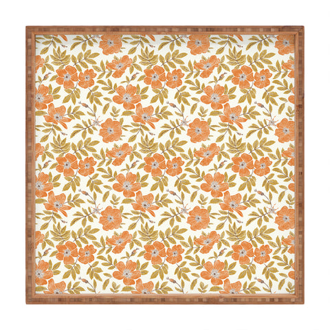 Byre Wilde Wild Mountain Roses vintage Square Tray