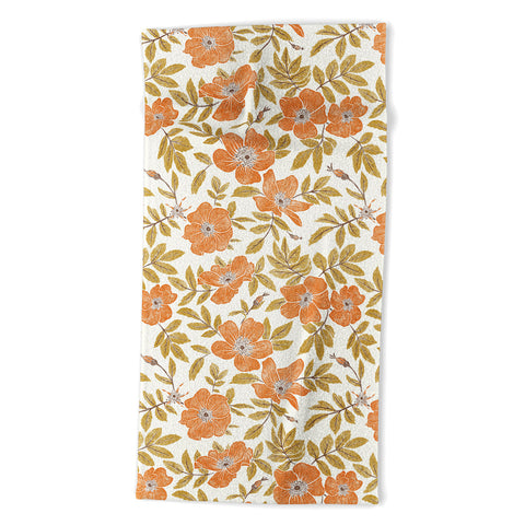 Byre Wilde Wild Mountain Roses vintage Beach Towel