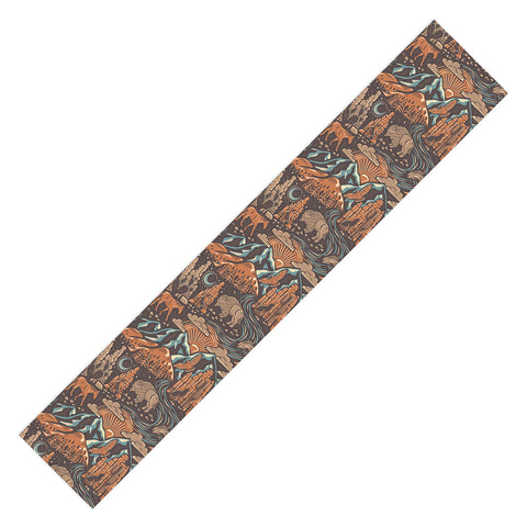 Byre Wilde Wild West Brown Orange Blue Table Runner