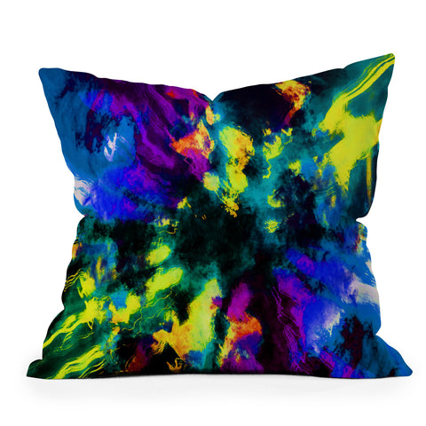 Caleb Troy Bat Crazy Clouds Outdoor Throw Pillow