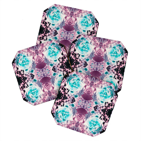 Caleb Troy Black Light Garden Coaster Set