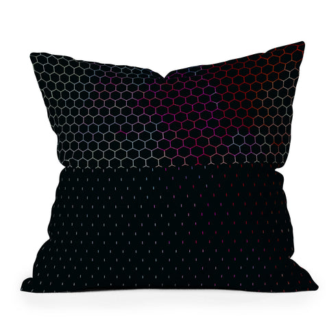 Caleb Troy HoneyComb Arcade Outdoor Throw Pillow