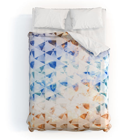 Caleb Troy indie gold sky Duvet Cover