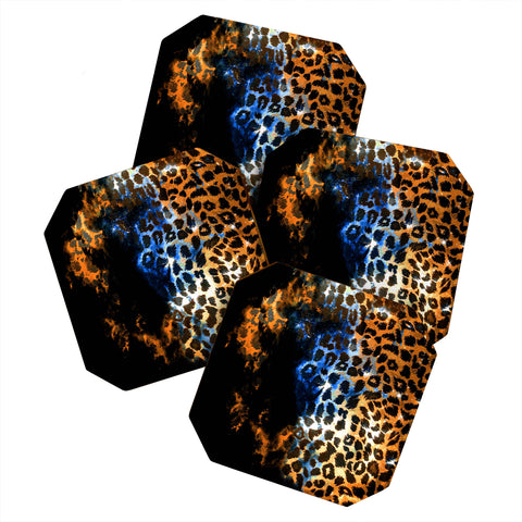 Caleb Troy Leopard Storm Coaster Set
