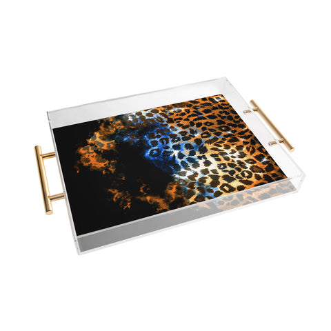 Caleb Troy Leopard Storm Acrylic Tray