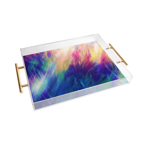 Caleb Troy Paint Feathers In The Sky Acrylic Tray