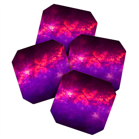 Caleb Troy Painted Clouds Vapors I Coaster Set