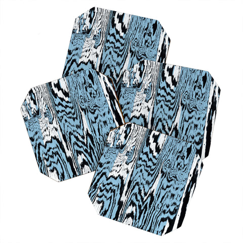 Caleb Troy Placid Blue Safari Coaster Set