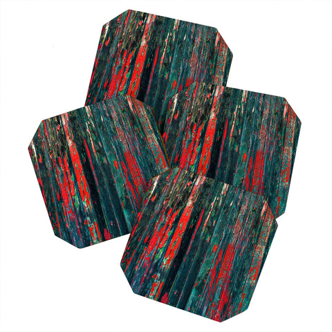 Caleb Troy Red Splinters Coaster Set