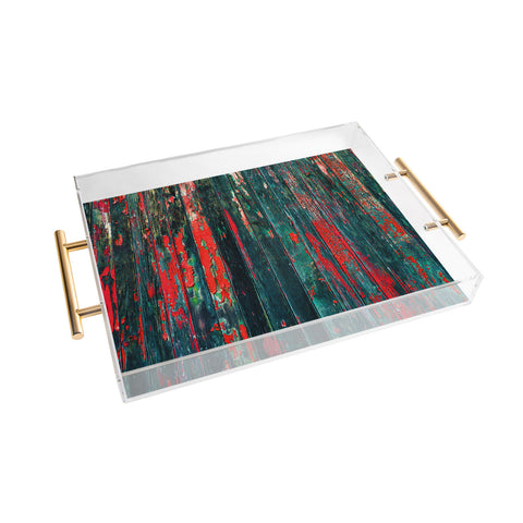 Caleb Troy Red Splinters Acrylic Tray