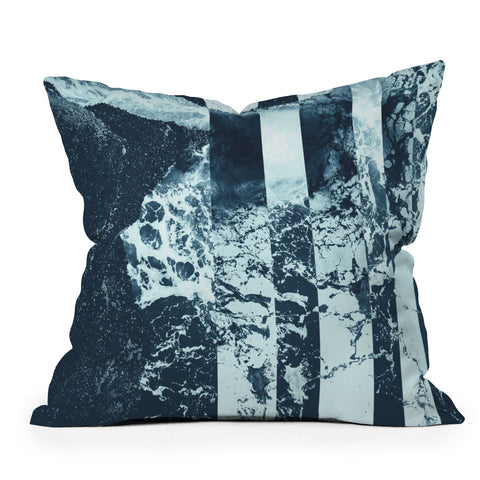 Caleb Troy Swell Zone Spatter Outdoor Throw Pillow