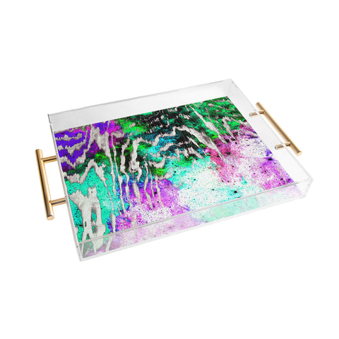 Caleb Troy Techno Zebra Stars 1 Acrylic Tray